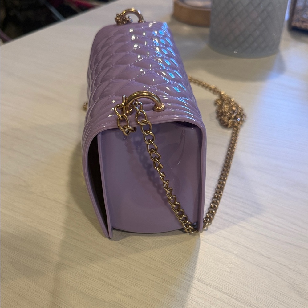 Lavender Quilted Chain Bag - Picture 2 of 7